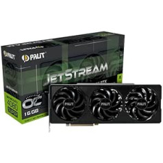 Palit kortelė + grafika + Nvidia GeForce + RTX + 4080 + Super + Jetstream + OC + 16 GB