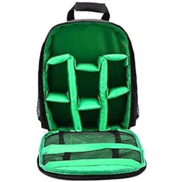 Docooler wasserdichte Daudzfunkcionāla Atmungsaktīvā daudzfunkcionālā kamera Rucksäcke DSLR digitālā kamera Digital Rucksack Freizeit Taschen (Grün)