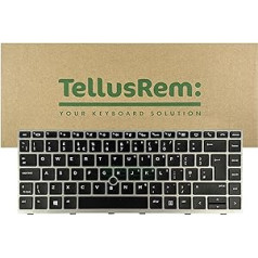 TellusRem Replacement Keyboard UK Backlight for HP 840 G5, 840 G6, 745 G5, 745 G6, ZBook 14u G5, 14u G6