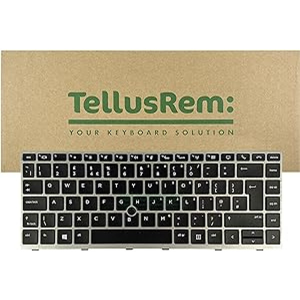 TellusRem Replacement Keyboard UK Backlight for HP 840 G5, 840 G6, 745 G5, 745 G6, ZBook 14u G5, 14u G6