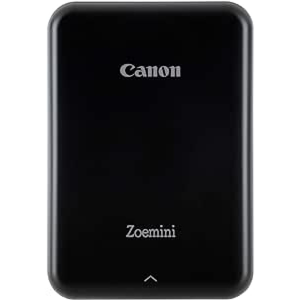 Canon Zoemini Mobile mini fotoprinteris (akumulators, 5 x 7,5 cm fotoattēli, bez ZINK drukas tintes, mobilajiem tālruņiem iOS un Android caur blautooth, 160 g) melns