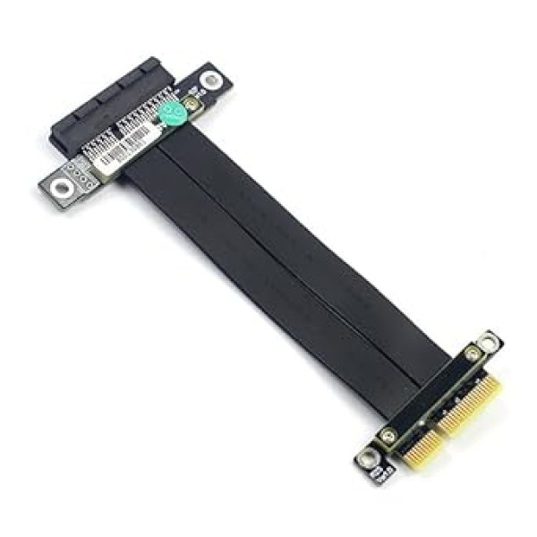 10Gtek PCIE 3.0 stāvvada pagarinātājs, 4X līdz 4X, M līdz F, taisni uz taisni, kabeļa garums 20 cm, P322MF1120