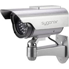 Sygonix SY-3420674 manekena kamera ar saules paneli ar mirgojošu LED