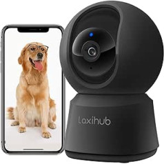 LAXIHUB WiFi-Babymonitor, M1 Apvienotās kameras kamera für den Innenbereich, Zwei-Wege-Audio und Video, Nachtsicht, Bewegungs- und Tonerkennung, vairāk videoansicht für Baby/Ältere/Haustier, funktioniert