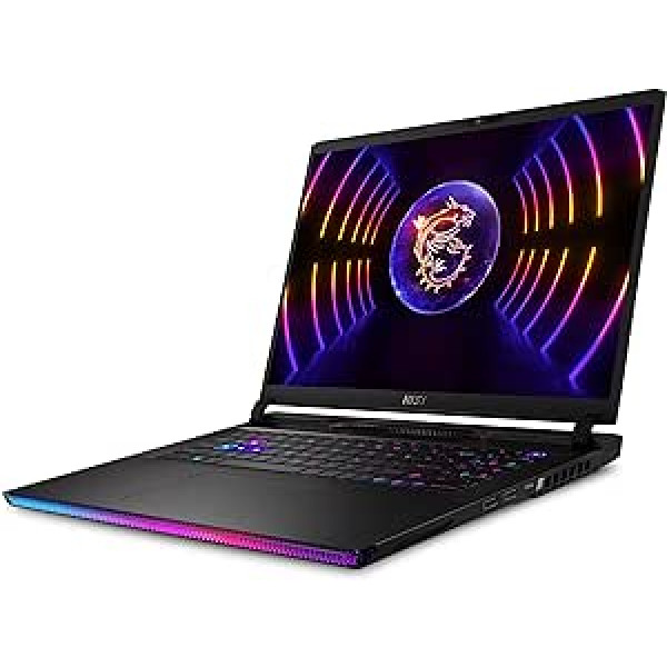 MSI Raider GE78HX 13VH-413ES Gaming Notebook 17 Inch 16:10 QHD+, 240Hz (Intel Core i9-13980HX, RTX 4080-12GB, 32GB RAM, 2TB SSD, Windows 11 Home Advanced) Black - Keyboard QWERTY Spanish