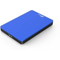 Sonnics 320GB Blau Externe tragbare Festplatte USB 3.0 super schnelle Ubertragungsgeschwindigkeit for den Einsatz ar Windows PC, Apple Mac, XBOX ONE un PS4 Fat32