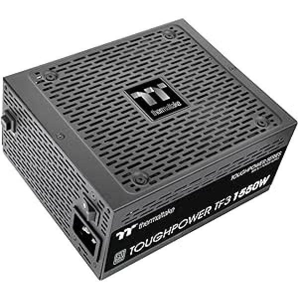 Thermaltake Toughpower TF3 1550W PC ATX 3.0 barošanas avots PCIe Gen 5.0 80 Plus titāna pilnībā modulārs kluss 140 ventilators ar ES sertifikātu