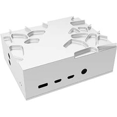 Akasa Compatible Aluminium Case for Raspberry Pi 4B with Thermal Kit - Silver