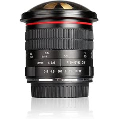 Meike MK 8mm f/3.5 Ultra HD fiksēts bez tālummaiņas zivs acs objektīvs Nikon DSLR D7100 D7000 D5300 D5200 D5100 D5000 D3300 D3200 D3100 D3000 D40 D40X D2H D60PS un CleanCloth D60 D60