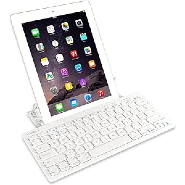 Macally BTMINIKEY Compact Quick Switch Bluetooth Keyboard for Mac, PC, iOS & Android, US QWERTY Key Layout