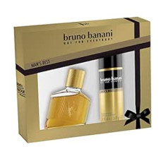 Bruno Banani Duftset Man's Best tualetinis vanduo 30 ml + Deospray 50 ml, 1 pakuotė (1 x 80 ml)