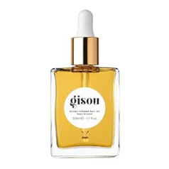 Gisou Honey Infused Hair Oil Travel lielums ar Mirsalehi medu, lai dziļi barotu un mitrinātu matus 50 ml