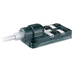 RS PRO Sensor-Box 24V dc 4 Anschlüsse 5 Auslässe M12 Gerade