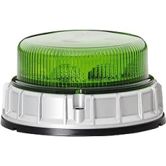 HELLA 2XD 011 557-031 LED-Strobe-type Beacon - K-LED Mining - 12/24V - Green - mounting - Green