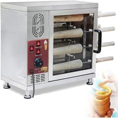 Kamin-Kuchenofen, elektrische kommerzielle Maschine mit 16-teiliger Walze, Cake-Pop-Rollmaschine, Eistüten-Grillmaschine, perfekt für Restaurant, Zuhause, Küche, Snackbar