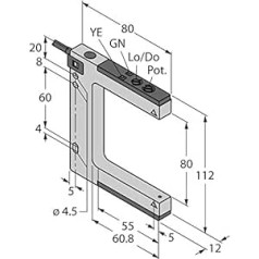 3074981 - SLM80B6, Opto Sensor Gabellichtschranke