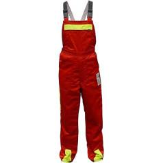 SWS Forst GmbH SSK1 Cut Protection Forestry Dungarees Red / Yellow, sarkans/dzeltens