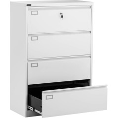 Frommstarck Металлический офисный шкаф для документов формата А4/Ф4, 4 ящика.