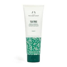 The Body Shop Tējas koka ādu attīrošs putojošs tīrīšanas līdzeklis 150 ml plankumainai ādai Tējas koka ādu attīrošs putojošs tīrīšanas līdzeklis 150 ml bojātai ādai