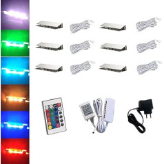 ACCE LED RGB stikla malu apgaismojums stikls grīdas apgaismojums displeja korpuss apgaismojuma klips stikls Augstākās kvalitātes spogulis nerūsējošais tērauds (6)