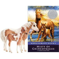 Breyer Traditionell Misty & Stormy Modell & Buch rinkinių serija | 2 Geschenkset Pferd und Buch | Maßstab 1:9 | Modelis Nr. 1157 (Mehrfarbig)