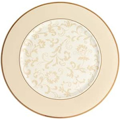 Villeroy & Boch 10-4390-2680 Ivoire Platzteller, Porzellan, Gold/Weiß/Bēša, 35,7 x 35,7 x 1 cm, 1 Einheiten