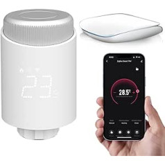 AVATTO Radiatora termostats Programmējams Apkures Termostats Viedais Termostats Apkure Zigbee Termostata Vārsts Saderīgs Alexa, Google Home Voice Control un Smart Life App tālvadības pults