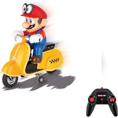 Carrera RC 370200992 Super Mario Odyssey skrejritenis — tālvadības elektriskais skrejritenis lietošanai iekštelpās un ārā — rotaļu skrejritenis bērniem no 6 gadu vecuma un pieaugušajiem
