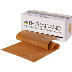 TheraBand oriģinālā fitnesa josla | Resistance Band für Kraftraining und Abnehmen zuhause vai im Gym | 5,5 M Rollenware perfekts Profi Bedarf