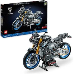 LEGO Technic Yamaha MT-10 SP motociklu modeļu komplekts pieaugušajiem, autentisks transportlīdzekļa modelis ar 4 cilindru dzinēju, funkcionālu stūri un AR lietotni, dāvana vīriešiem un sievietēm 42159