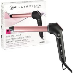 Bellissima Sublime Curls, Lockenstab, 25 mm Durchmesser, displejs, 3 Temperaturen, Diamant-Keramik-Beschichtung, konstante Hitze, Anti-Brand-Spitze, Schnellaufheizung, 1,8 m Kabel