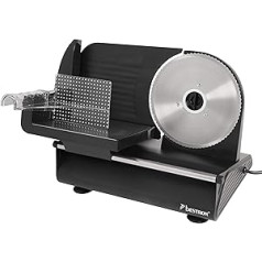 Universalus „Bestron“ pjaustytuvas, pjovimo storis 0–15 mm, 2 greičiai, 150 vatų, juodas