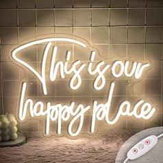 Cachito Šī ir mūsu Happy Placel neona izkārtne, LED gaismas izkārtnes, ar USB darbināma gaismas reklāma meitenēm, bērnu istaba, ballīšu dekorēšana, dzimšanas dienas dāvanas