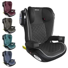 XOMAX A23 Isofix Child Seat with Bottle Holder I Group 2/3, 15-36 kg, 4-12 Years I Grows with Your Child I Cover Removable and Washable I ECE R44/04