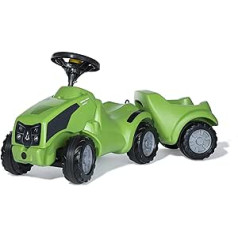 Rolly Rolly Toys rollyMinitrac Deutz Agrokid 135899 Baby Ride-On ar piekabes komplektu (uzbraucams ar glabāšanas nodalījumu, ergonomisku transportlīdzekļa kontūru, stūri ar skaņas signālu, piemērots 1½ gadu vecumam)