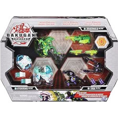 BAKUGAN Gear-Up komplekts ar 3 Armored Alliance Ultra Ball Ultra un 3 komplektiem Baku-Gear