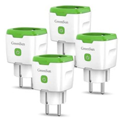 WiFi ligzda GreenSun 4x taimera ligzda Alexa ligzda Strāvas mērītājs ligzdai Smart Socket Strāvas mērītājs Strāvas skaitītāja ligzda VeSync App Smart Socket WiFi ligzda