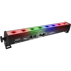 LED Par Bar Stage Stage Light, SENLAN 8 gab. x 3 W sienas mazgātājs RGB trīs vienā LED un 7. DMX512 pilna alumīnija māja diskotēkām/ballītēm/teātrī (RGB)