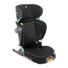 Chicco Fold & Go i-Size auto sēdeklītis 100-150 cm, Regulējams bērnu autokrēsliņš bērniem no apm. 3-12 gadi (apmēram 15-36 kg), salokāms un pārnēsājams, ar sānu aizsardzību, regulējams augstums un
