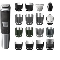 Philips Norelco MG5750/49 Multigroom viss vienā trimmeru sērija 5000 ar 18 gabaliem, nav nepieciešama asmeņu eļļa