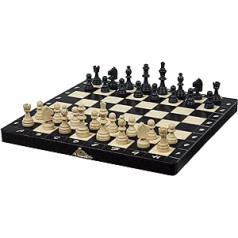 Sunrise Chess Small Lux Magnetic Chess, Figures with Magnet, Perfect for Travel, Comfortable Gameplay, Traditional Look, Made of Wood, Well Balanced