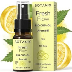 BOTANIX® Organic CBD Oil 10% Fresh Flow - Конопляные капли полного спектра - Цитрусовые - Немецкий продукт