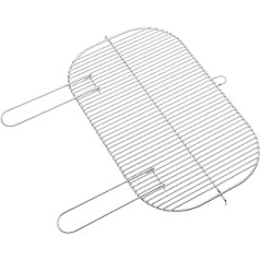 barbecook ovāla gatavošanas režģis ar rokturiem, 55 x 33,6 cm, Loewy and Arena kokogļu grilam, nerūsējošais tērauds, viegli tīrāms