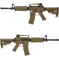 OpTacs G&G Armament M4 CM16 karabīne Airsoft bruņojums no 14, zem 0,5 džouliem tuksnesī