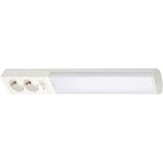 AIRAM Handy 450 IP21 5W 830/840 DSO WH LED Tischbeleuchtung ar 2-Wege-Steckdose 40 000 h. weiß