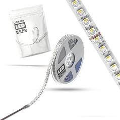 LED SMD 120LEDs/m Strip 5050 RGB+WW Krāsains + Balts 24 V 36 Vatt/m 5 m 12 mm 2700-6000 K CRI>80 IP20 Aptumšojams Pašlīmējošs