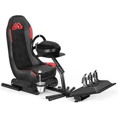 DIWANGUS vairo stovas Sulankstomas lenktyninis vairo stovas, tinkamas Logitech G27 G29 G920 G923 Thrustmaster T248X T248 T300RS T300 TX PS4 PS5 Xbox 360 Xbox One (juodas T211103)