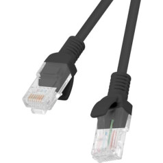 Patchcord utp pcu5-10cc-0200-bk (rj45 - rj45 ; 2 m; utp; 5e kat.; juoda spalva)