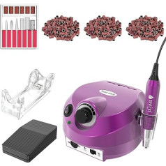 ‎Weiyi 30,000 RPM Electric Nail File Nail Cutter Manicure Pedicure purple
