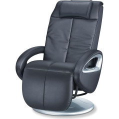 Beurer MC 3800 Shiatsu masažinė kėdė, masažinė kėdė, skirta raminančiam nugaros ir kojų atpalaiduojamajam masažui, su vibraciniu masažu, juoda